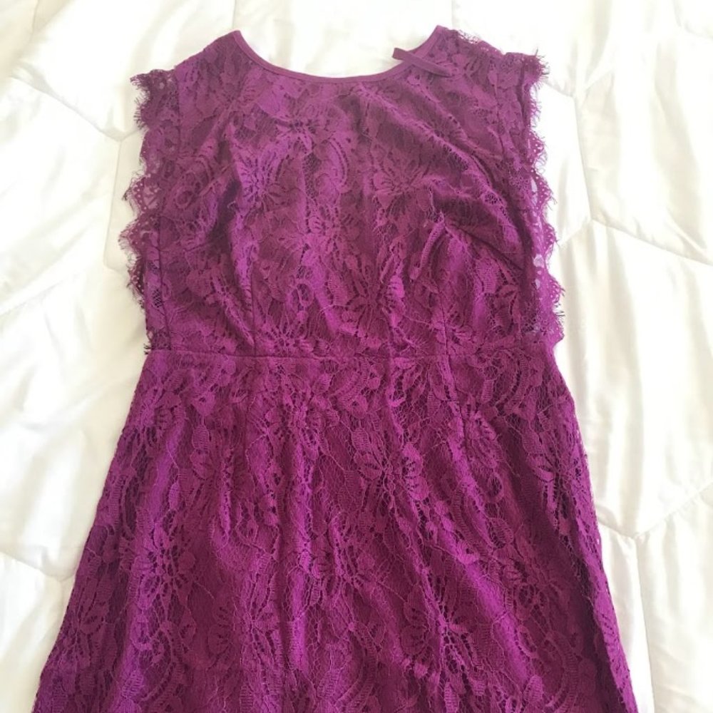 Kimchi Blue Purple Dress - with lace